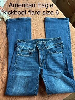 American Eagle Outfitters Women’s Dark Blue Bootcut Jeans